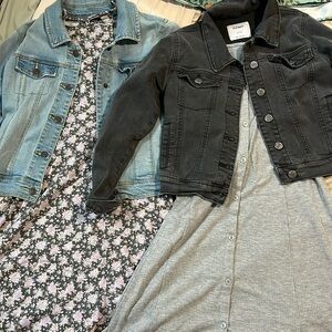 4 item denim jacket(s) and dresses bundle!